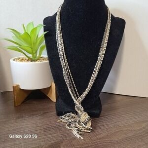 Unbranded 7-Strand‎ Tiny Beads Necklace Multi-Color Women's Pre-Owned Elegant